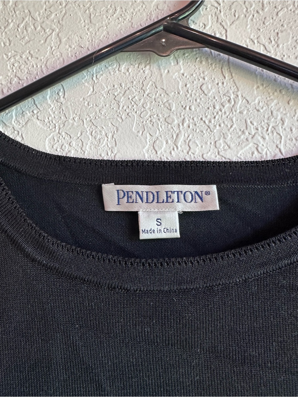 Pendleton Black Women's Crewneck Top
